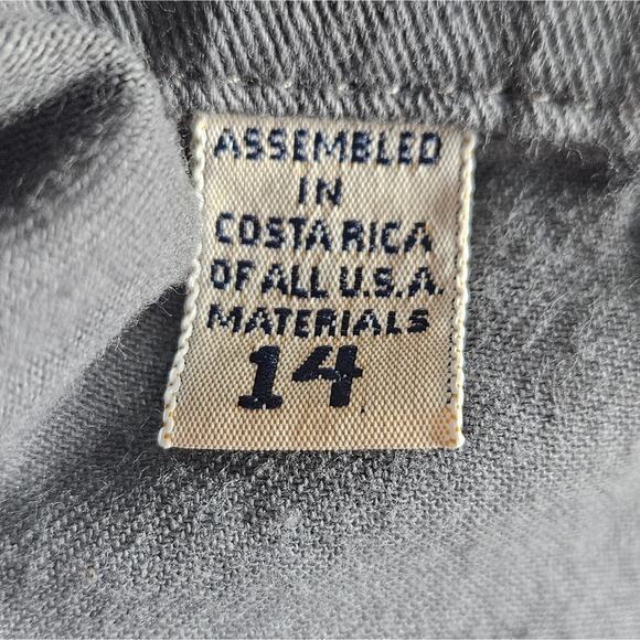 VTG 80s Riverstone Adventure Clothing Company Gray Bomber Jacket, size 14 - Picture 6 of 7